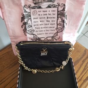 Black leather mini bag
